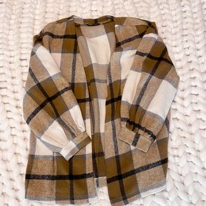 Plaid Cardigan